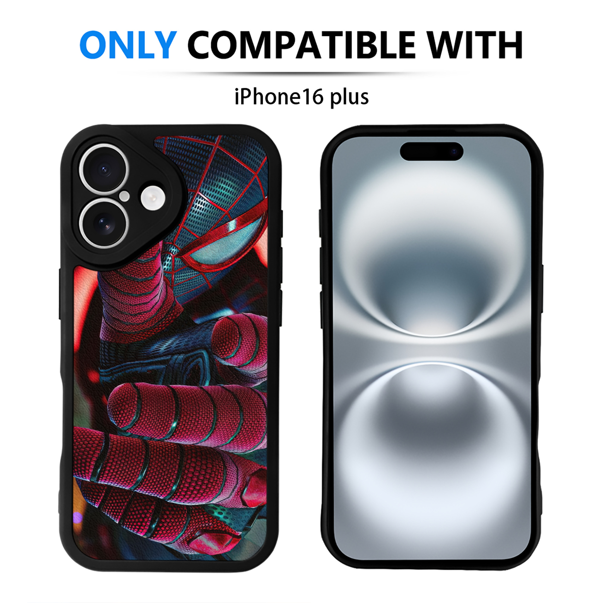 Spider Man スパイダーマン 【iPhone 16シリーズ対応】シリコンスマホケース（レザー調） 材質：シリコン